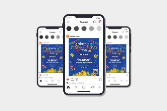 Cinco de mayo instagram story templates