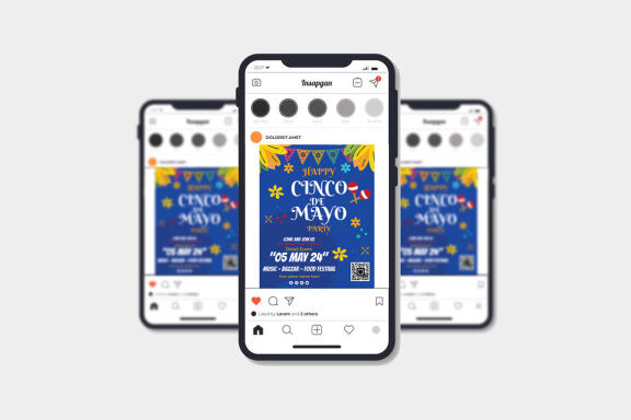 Cinco de mayo instagram story templates