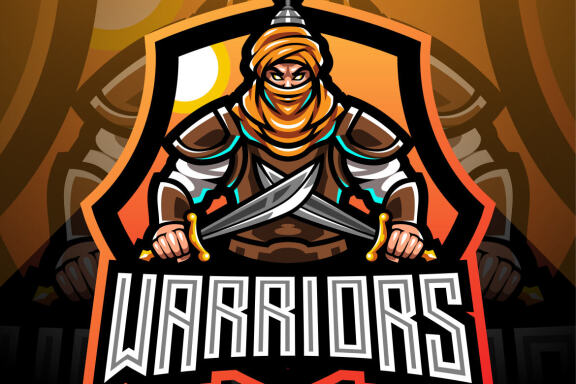 Warriors Esport Mascot Logo 