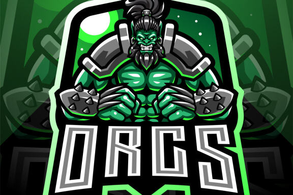 Orc Esport Mascot Logo 