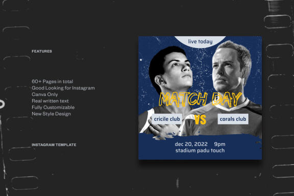 Football Content Instagram | CANVA Template