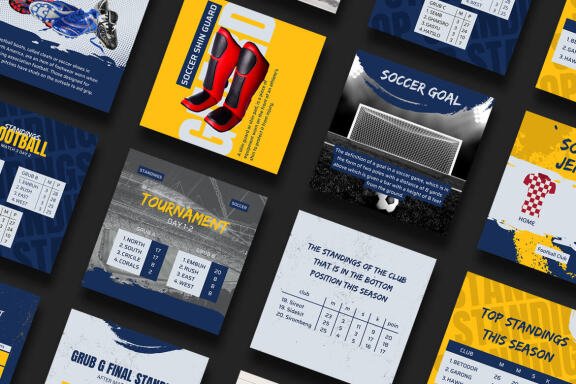 Football Content Instagram | CANVA Template