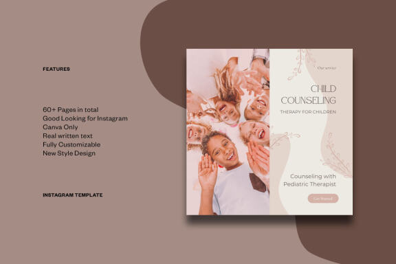 Mental Health Instagram | CANVA Template