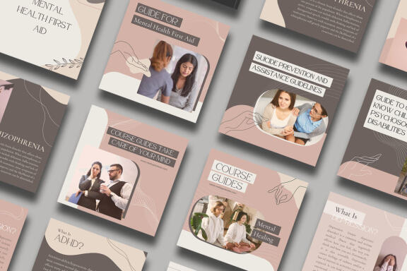 Mental Health Instagram | CANVA Template