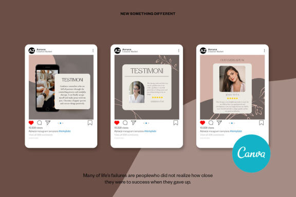 Mental Health Instagram | CANVA Template