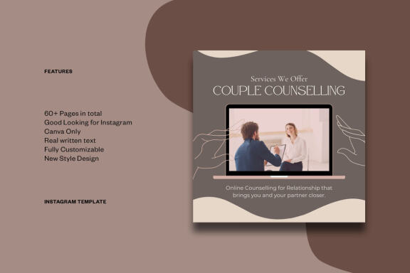 Mental Health Instagram | CANVA Template