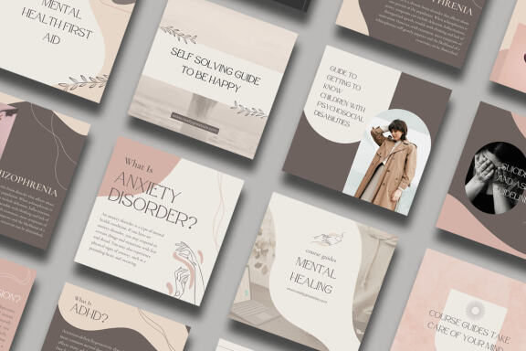 Mental Health Instagram | CANVA Template