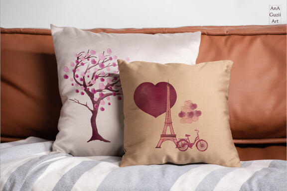 Watercolor Paris Clipart.