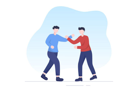 5 Self Defense Practice Illustration