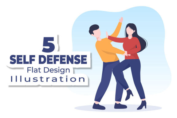 5 Self Defense Practice Illustration
