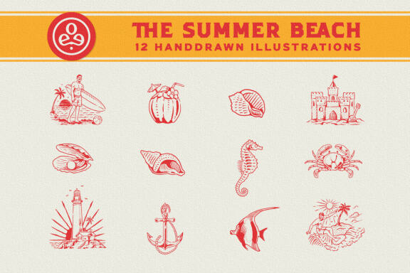 Summer Beach - Illustrations