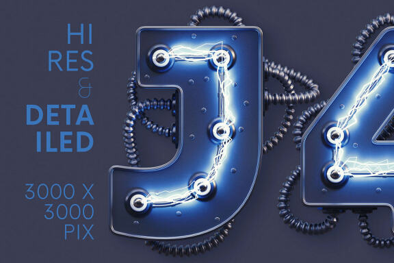 Futuristic Scientist - 3D Lettering