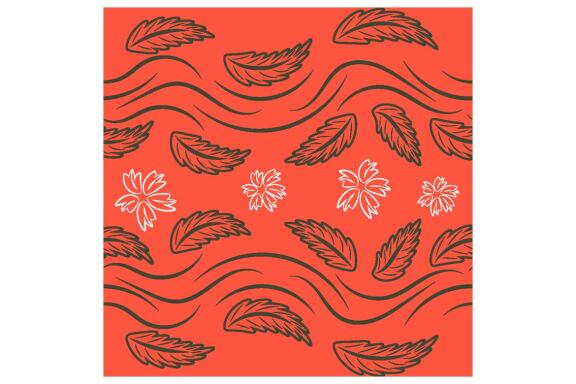Folk Flowers Pattern Floral Print Ethnic Art