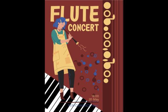 Music festival posters scenes
