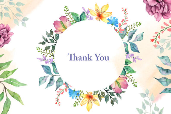 Watercolor Summer Flowers Collection