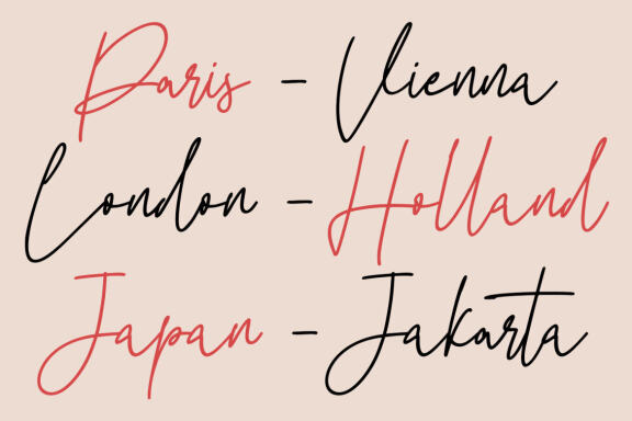 Geofly Signature Script Font