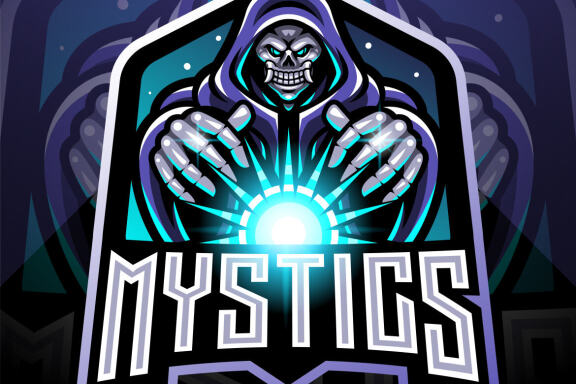 Skull Wizard Esport Gaming Mascot 