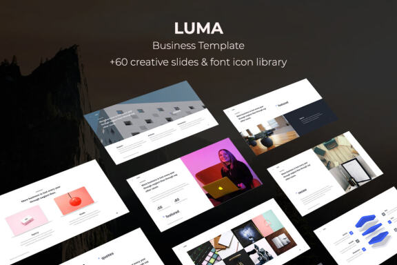 LUMA - Fully Animated Powerpoint Presentation Template