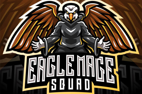 Eagle Magic Esport Mascot Logo