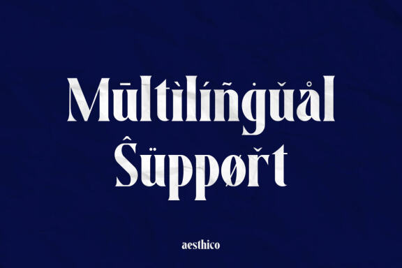 Aesthico - Modern Bold Serif