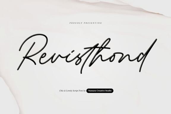 Revisthond Handwritten Script
