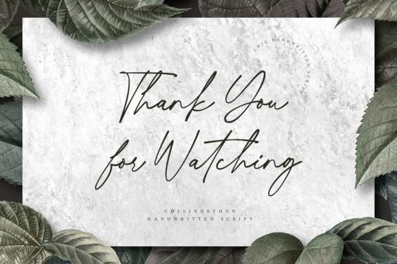 Collingethon Chic Handwritten Script