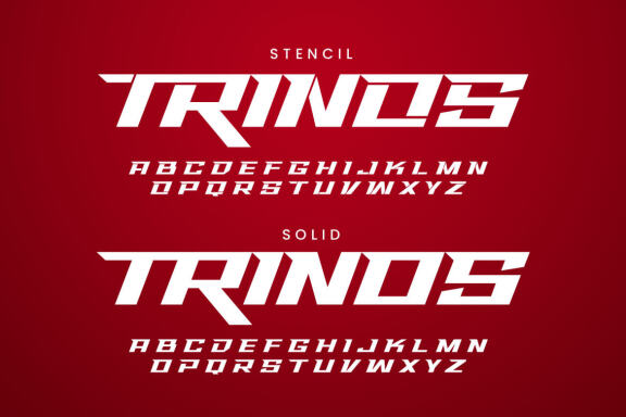 Trinos - Sporty Tech Font