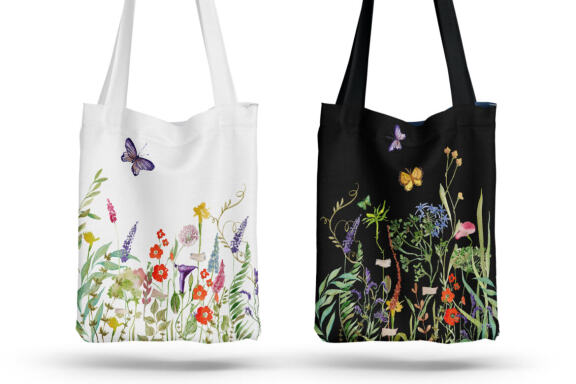 Nature Collection. Watercolour wildflowers