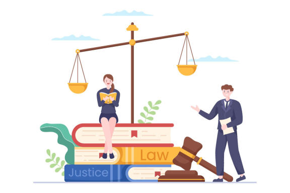 14 Lawyer, Attorney and Justice Illustration