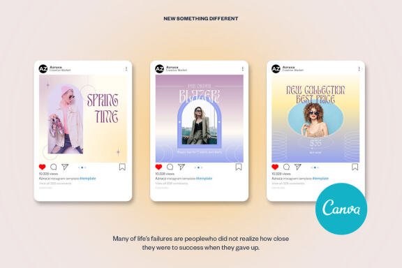 Fashion Spring Instagram | CANVA Template