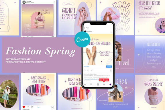 Fashion Spring Instagram | CANVA Template