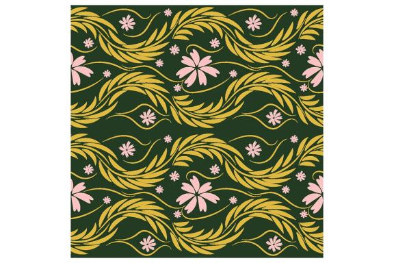 Folk Flowers Pattern Floral Print Ethnic Art
