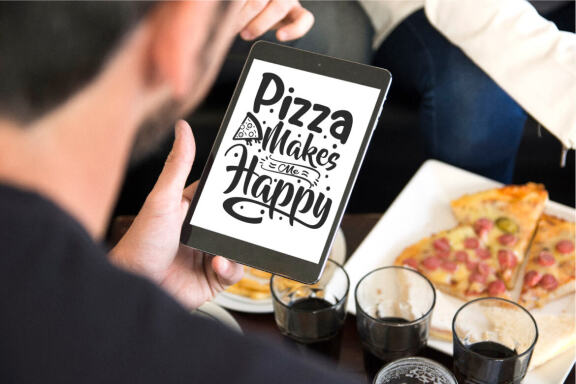 Pizza lettering quotes svg bundle