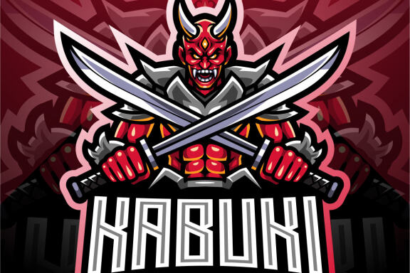 Kabuki Esport Mascot Logo 
