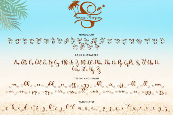 Summer Monogram