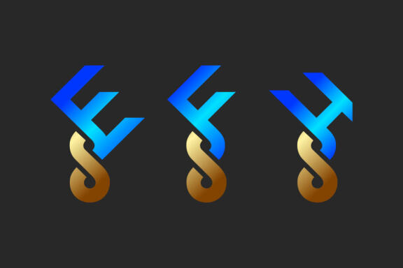 EFH Monogram - Free Shapes