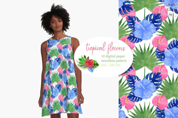 Tropical Seamless Pattern