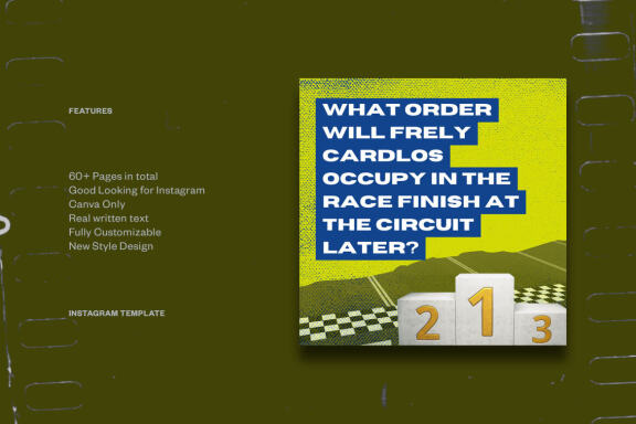 Motorcycle Racing Instagram | CANVA Template