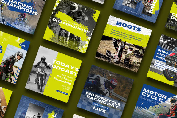 Motorcycle Racing Instagram | CANVA Template