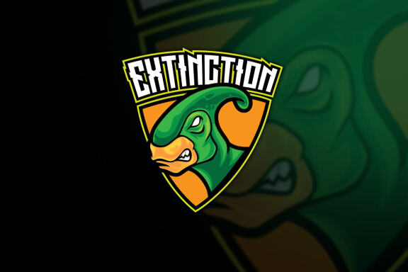 Dino Extinct Esport Logo