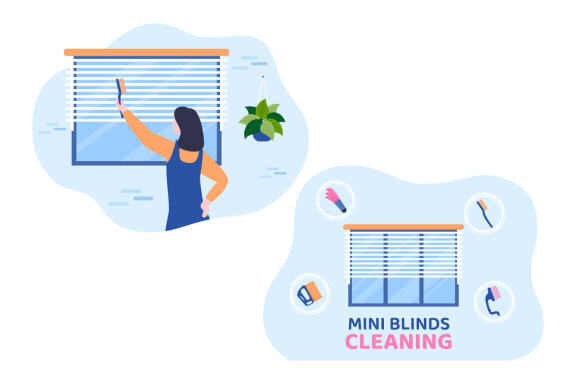 7 Mini Blinds Service Illustration