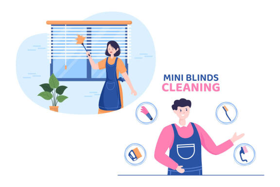7 Mini Blinds Service Illustration