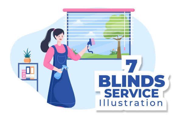 7 Mini Blinds Service Illustration