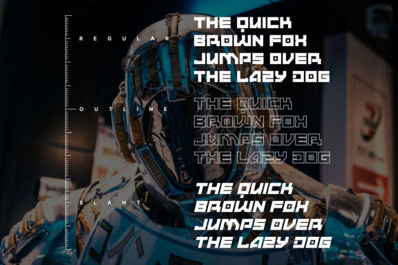 ANDMOREY - Futuristic Display Font