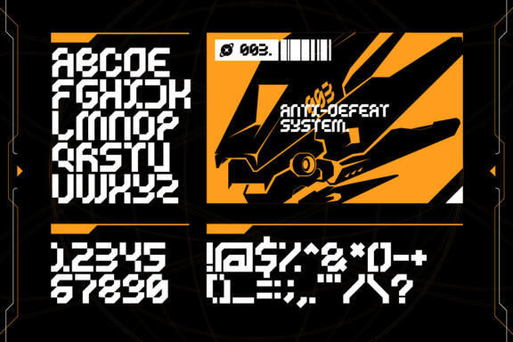 CYKLONE - Futuristic Display Font