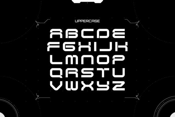OSCURA - Futuristic Display Font