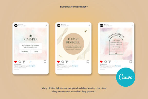 Art Painting Instagram | CANVA Template