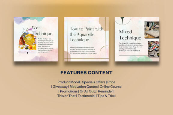 Art Painting Instagram | CANVA Template
