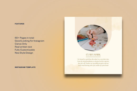 Art Painting Instagram | CANVA Template
