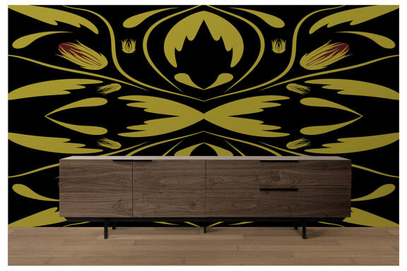 Folk Flowers Pattern Floral Print Ethnic Art